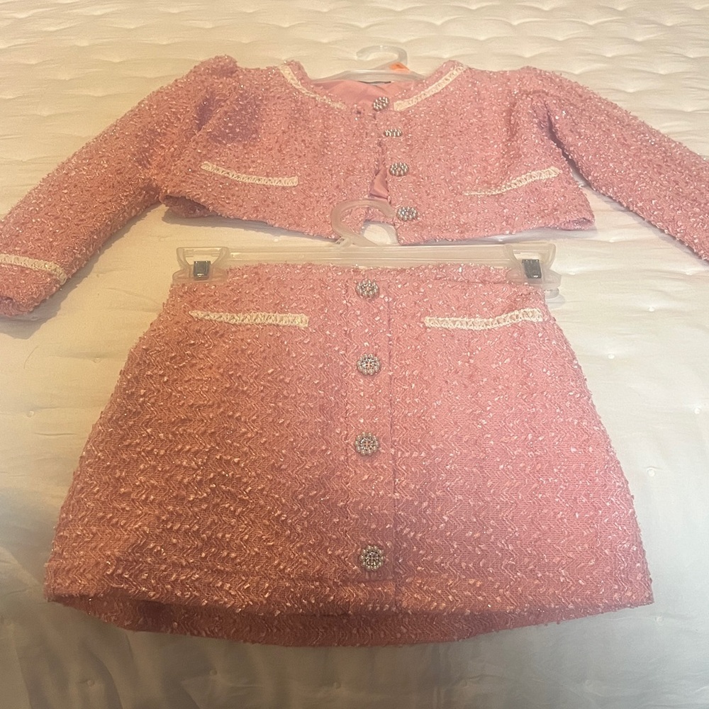 Chic Pink Kids Matching Set